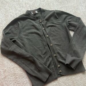 Green Button-Up Cardigan